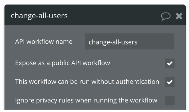 모두에게 api workflow 공개