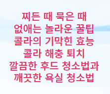 찌든 때 묵은 때 없애는 방법