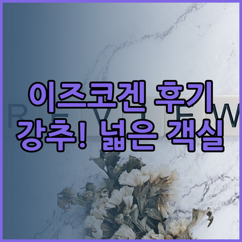 이즈코겐 빌리지 호텔 솔직후기! 넓은