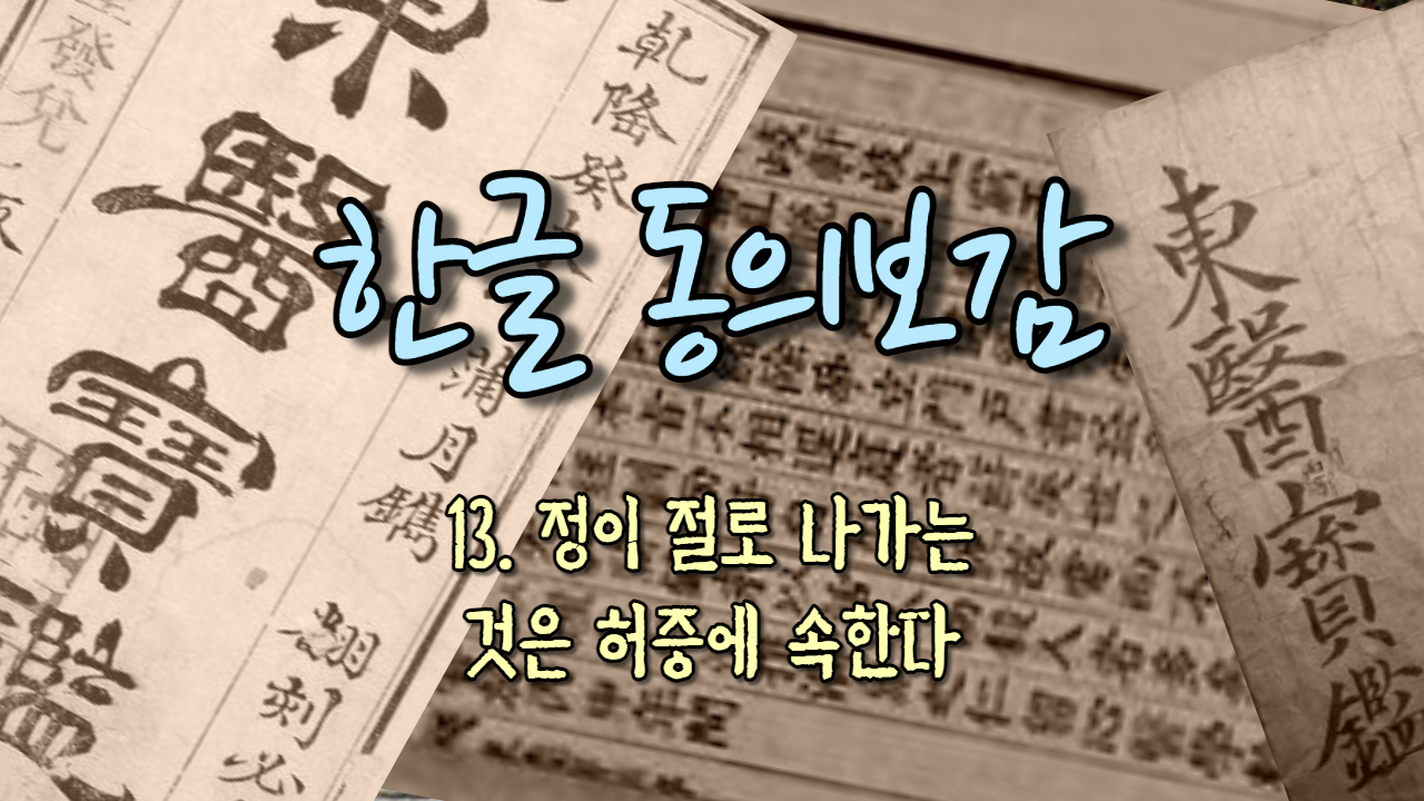  13. 정(精)이 절로 나가는 것은 허증에 속한다 (내경편 정 )