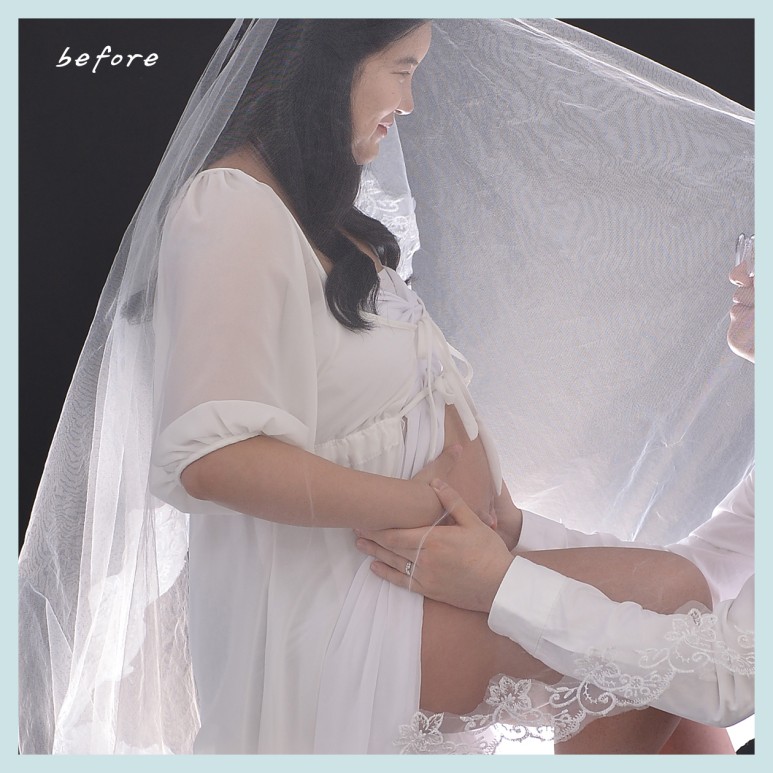 포토샵 사진 수정 1인 작업자 만삭 이벤트 사진 보정 / 수정 효니터치~! [인물 수정, 모바일 청첩장 9