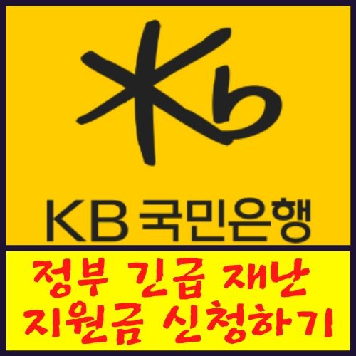국민은행 국민카드 긴급 재난지원금 신청방법 혜택 국가 정부