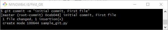 git commit