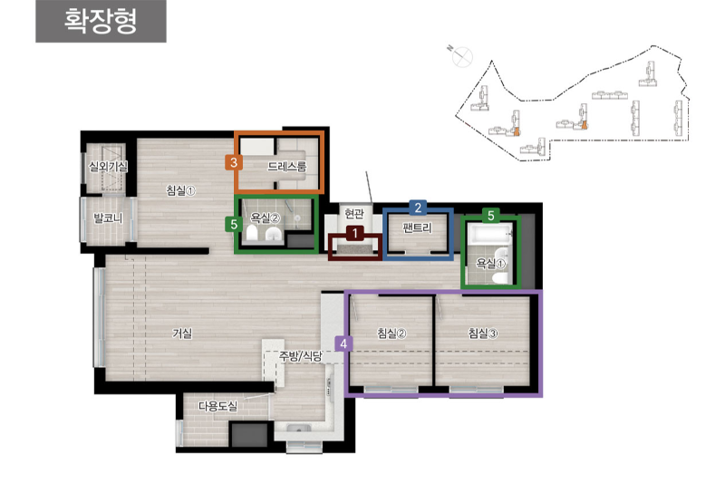 76B타입 평면도