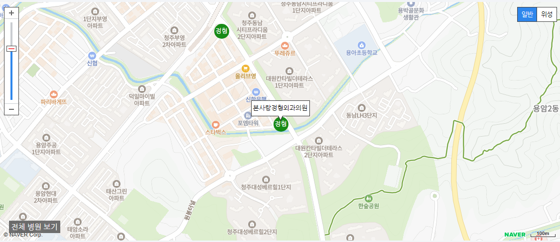청주시에서 야간 진료를 볼 수 있는 정형외과 병원 본사랑정형외과의원