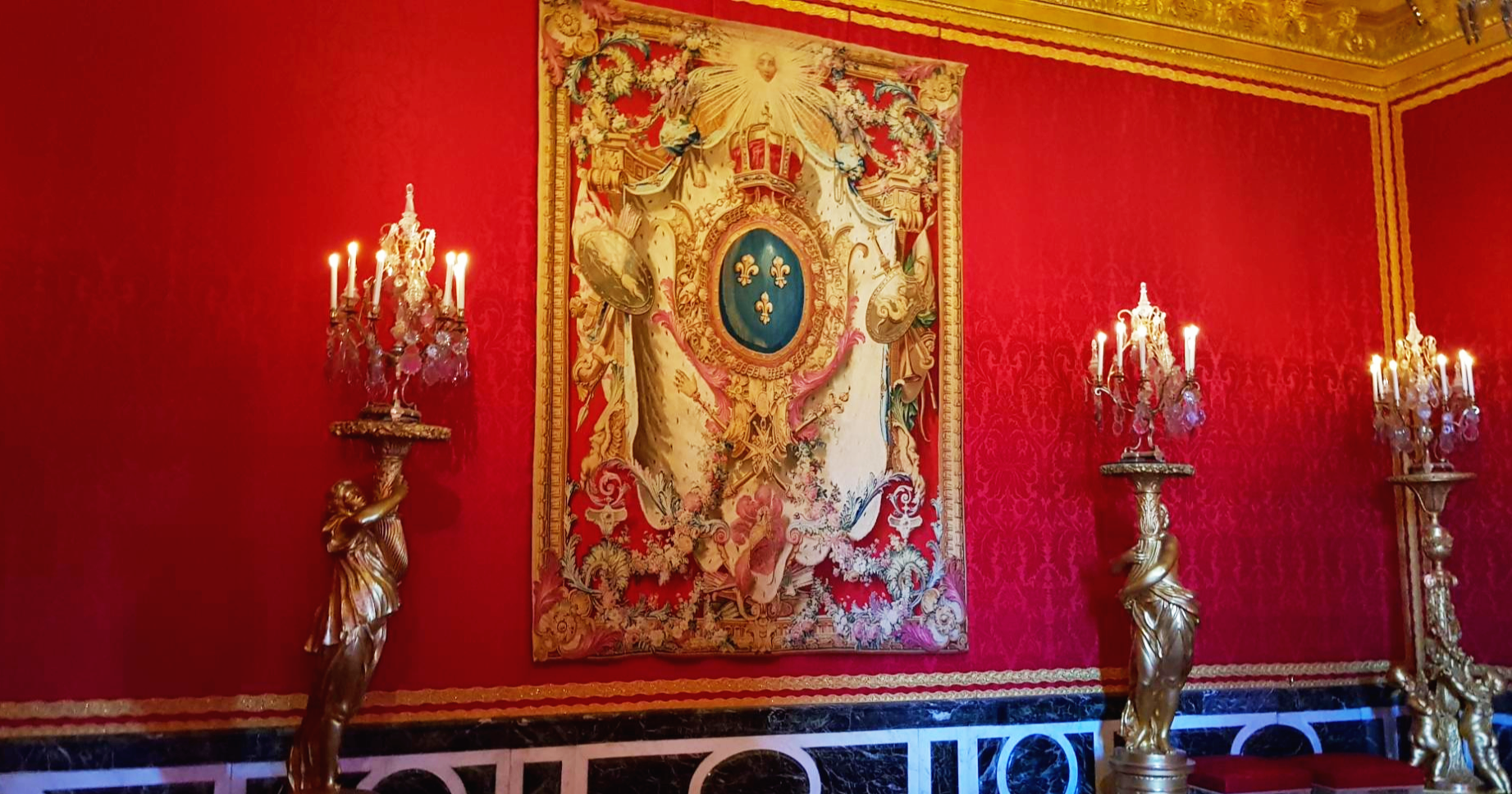베르사유 궁전 국왕의 침실에 있는 태피스트리