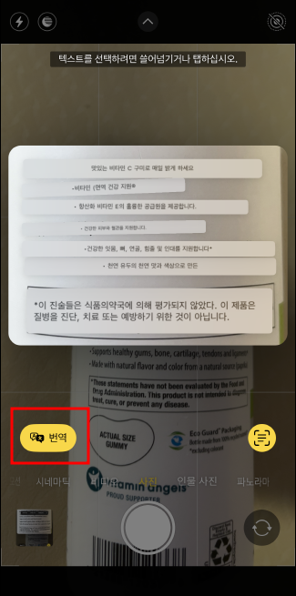 iPhone Live Text로 텍스트를 스캔하고 번역하는 방법 7