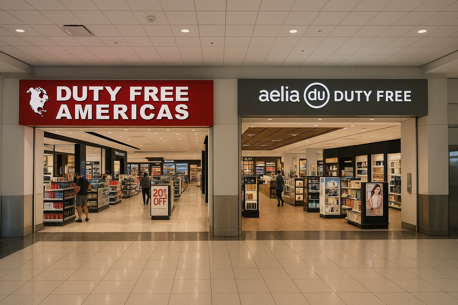 ATL 공항 Duty Free Americas 매장 전경, Aelia Duty Free 매장 전경 사진