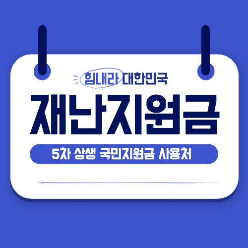  코로나 상생 국민지원금 사용처 확인하기!