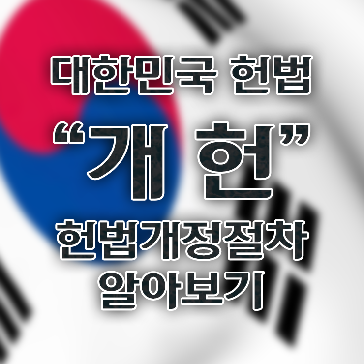  개헌,  대한민국 헌법 개정 절차 - 개헌은 어떻게 하지?
