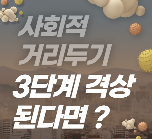  사회적 거리두기 3단계 격상 된다면 ?