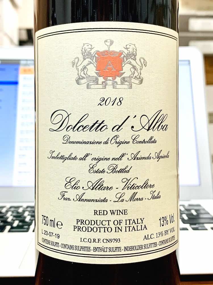 Elio Altare Dolcetto d&#39;Alba 2018