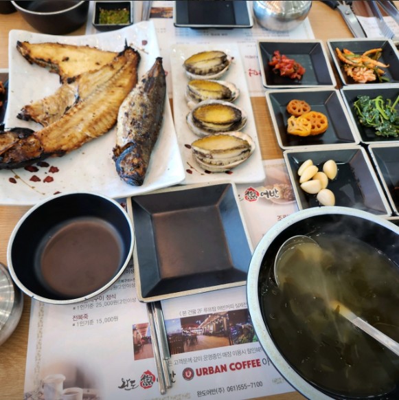 완도 맛집 베스트10 음식점 주요 메뉴