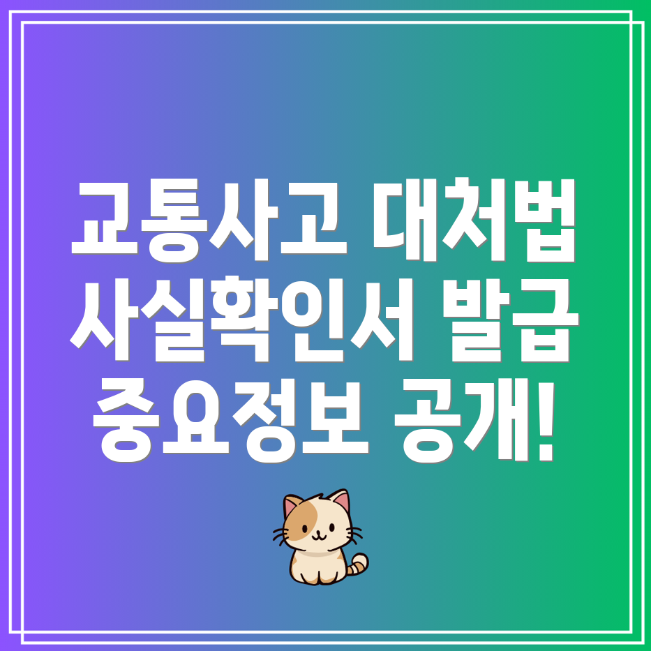 교통사고 사실확인서