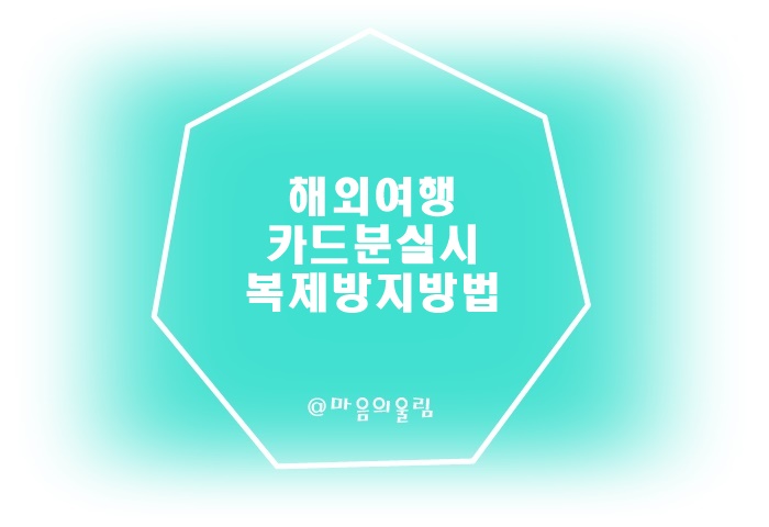 해외여행카드분실복제방지