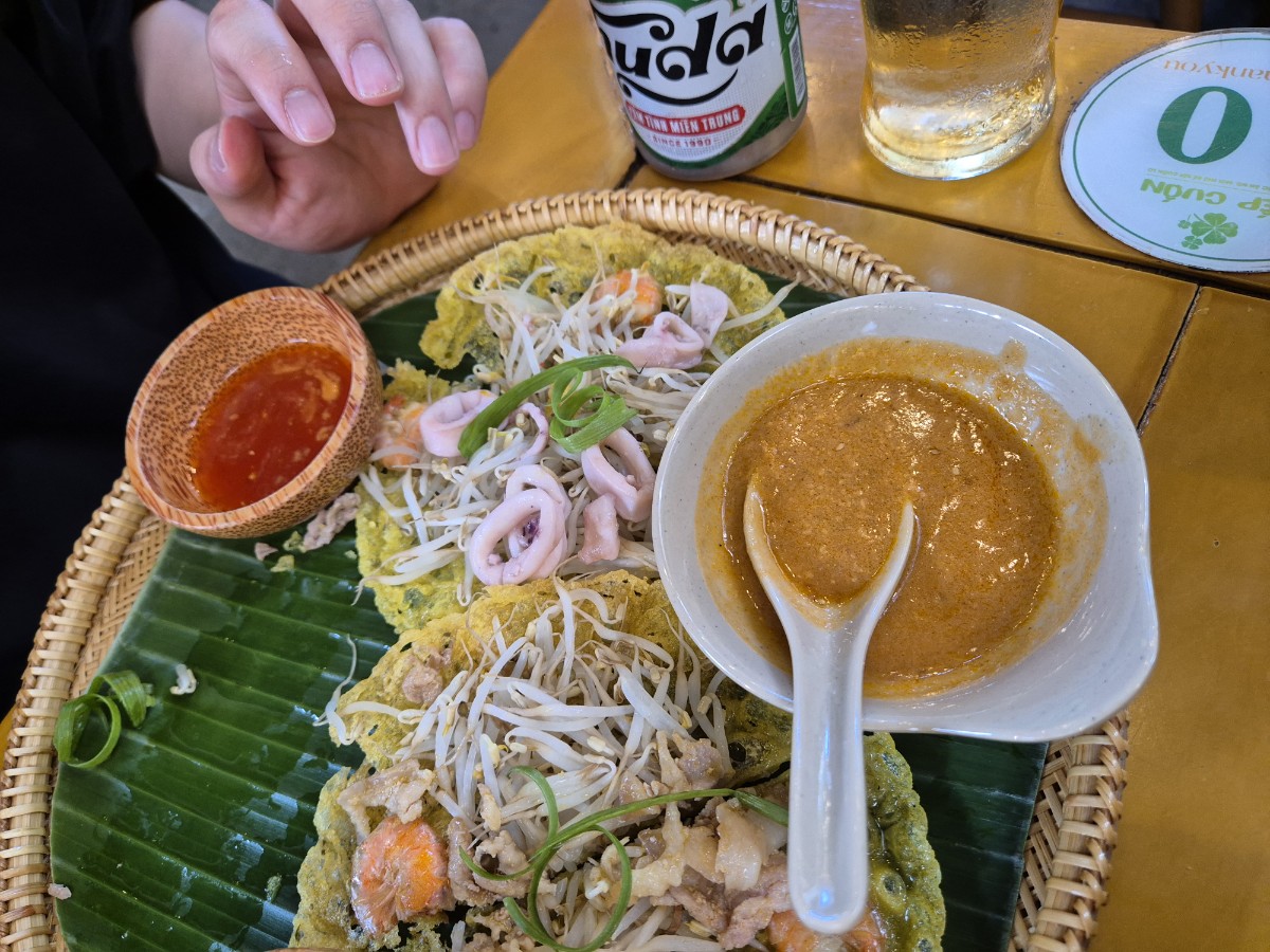 다낭 벱꾸온 반쎄오 맛있게 먹는 법