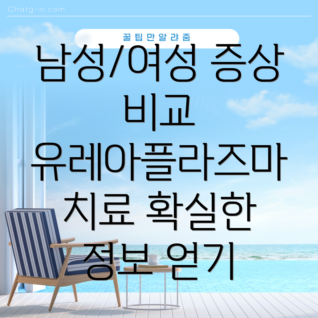 유레아플라즈마 파붐 남성과 여성 증상 및 치료법 비교