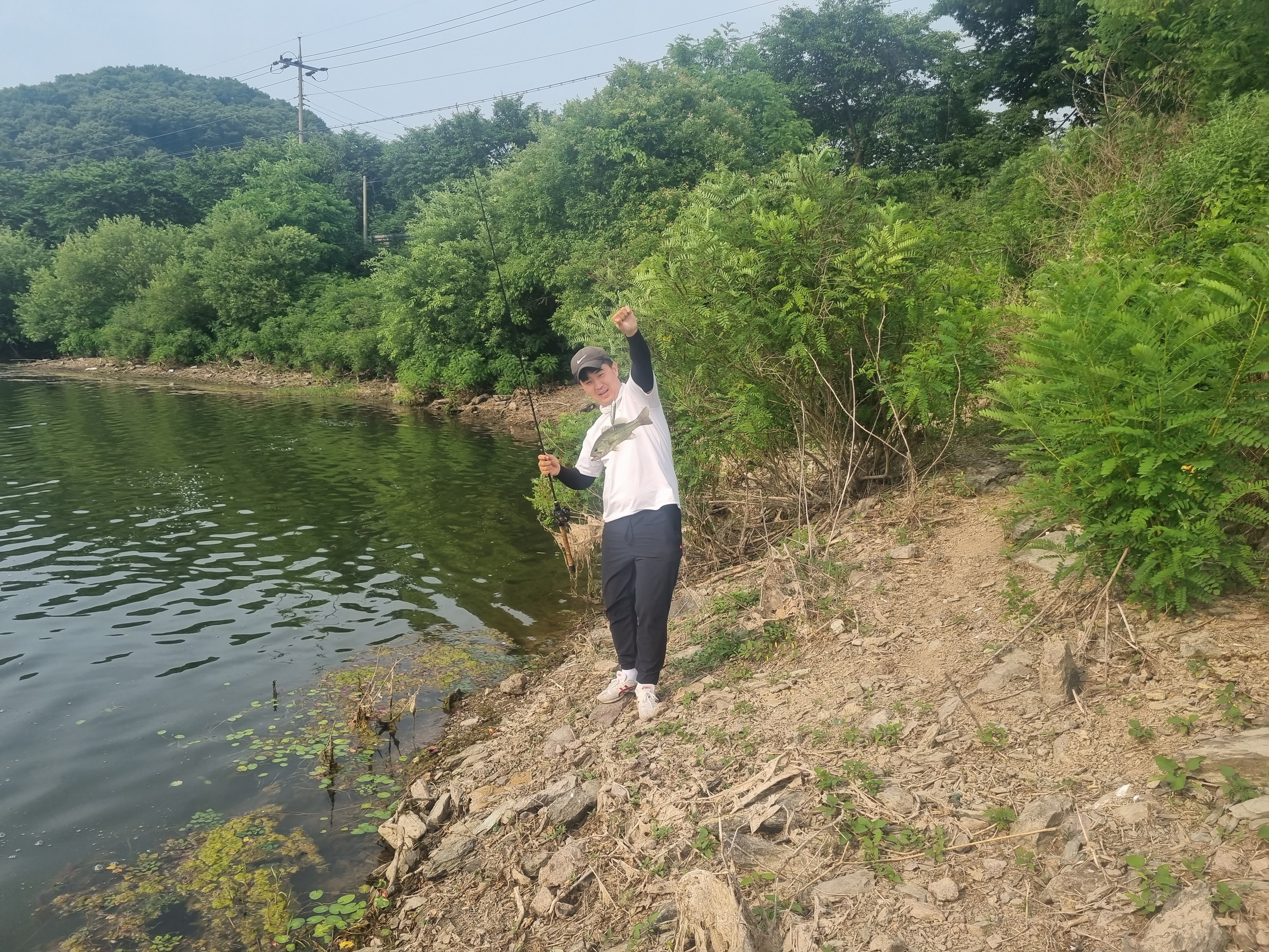  충북 진천 비오는날 초평저수지 배스낚시 포인트 후기