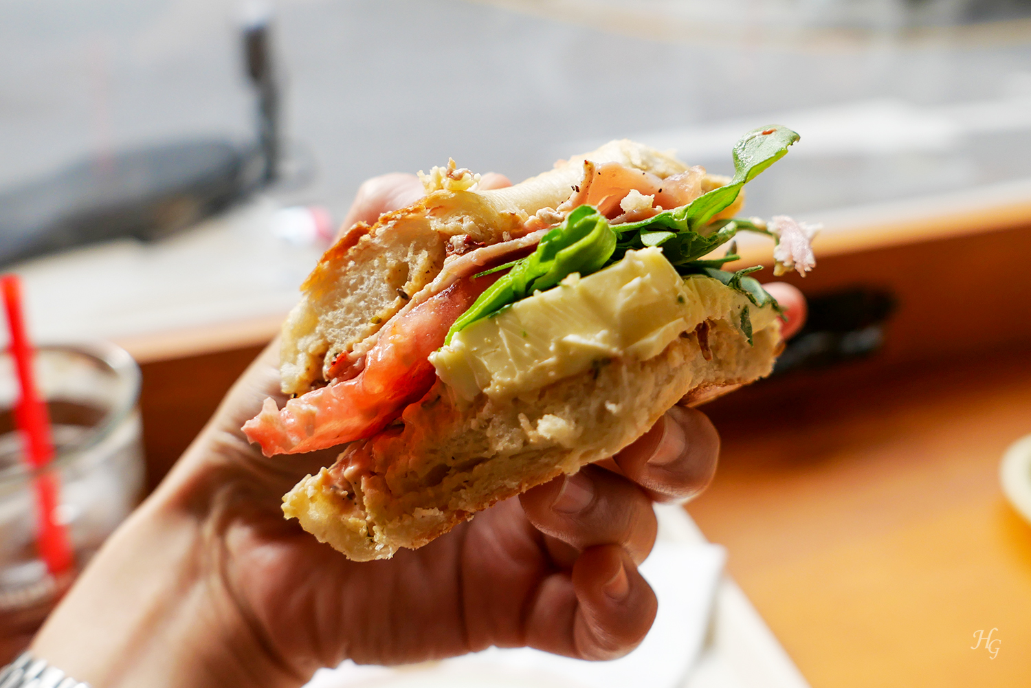 수유 디저트 맛집 선데이 베이글 Sunday Bagel 치폴레 잠봉 샌드위치 올리브