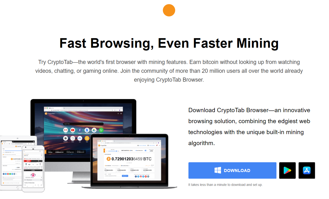  크립토탭(cryptotab) 크롬으로 비트코인 무료 채굴