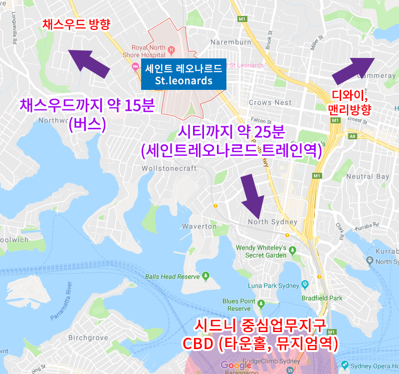 St.leonards(세인트 레오나르드)의 위치