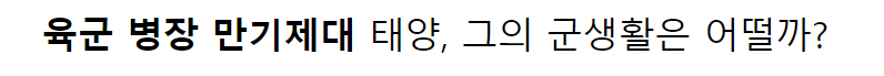 BTS 군대 관련 문제로 재조명 되는 빅뱅 태양의 군생활