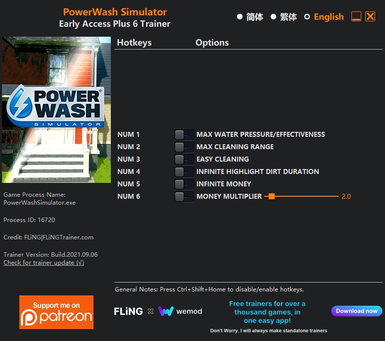  [트레이너] 한글판 파워워시 시뮬레이터 최신 영문판 PowerWash Simulator Early Access Plus 13 Trainer