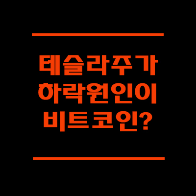  테슬라 주가. 실적도 좋은데 왜 하락했을까? 비트코인때문?