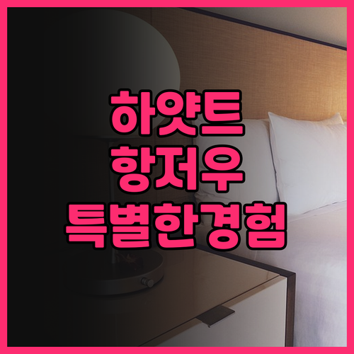 하얏트 플레이스 항저우 국제공항에서의