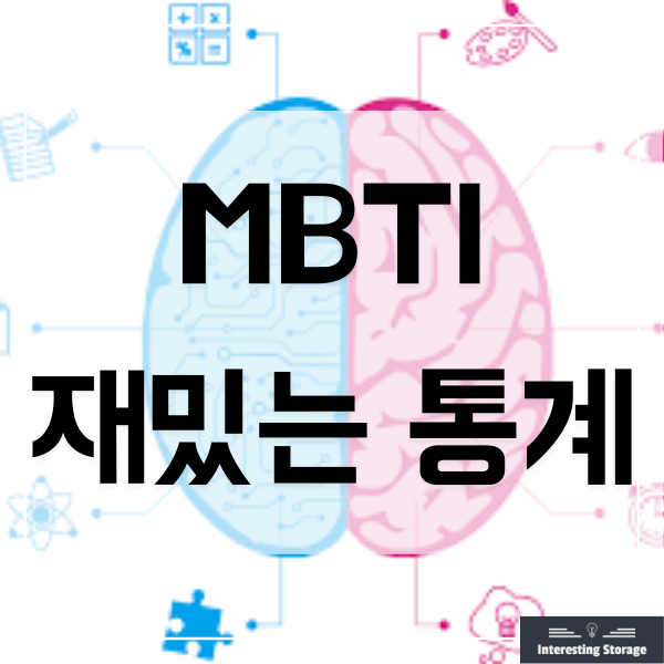  MBTI 유형 별 다양한 통계