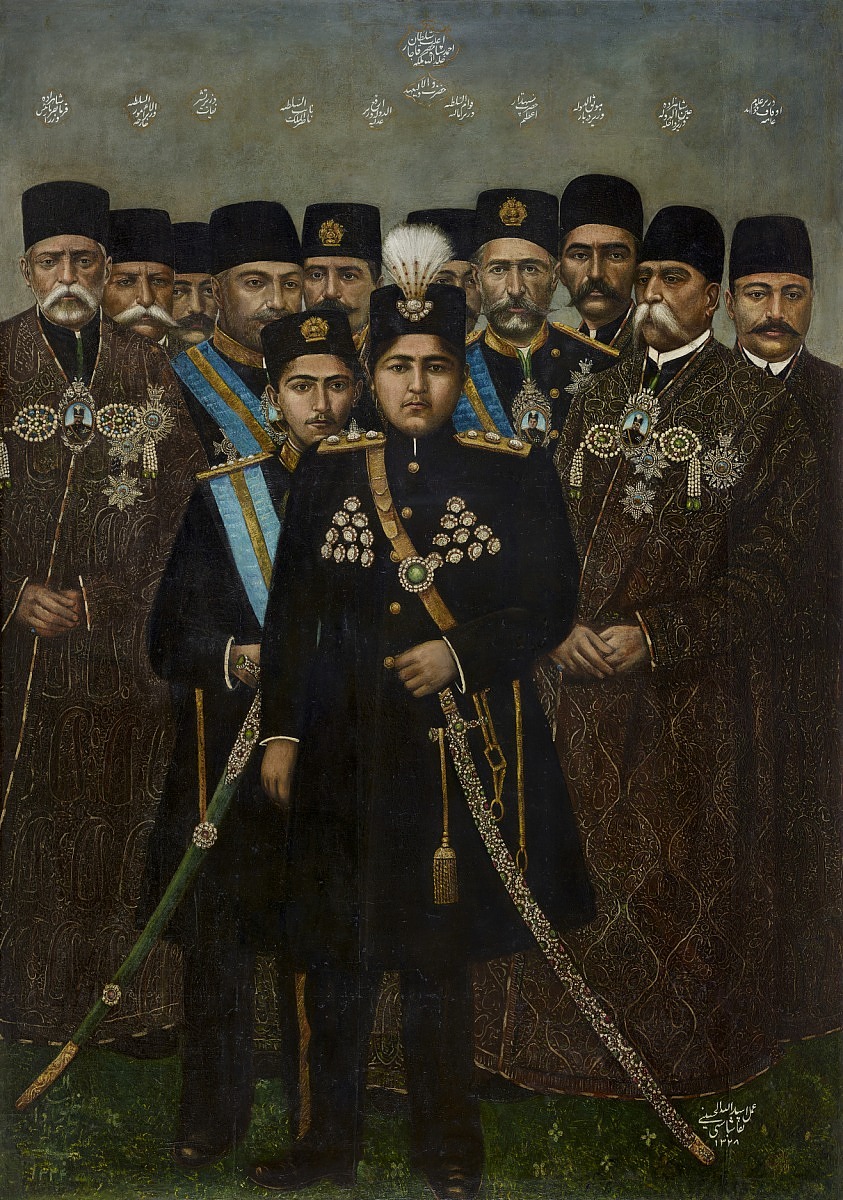 아흐마드 샤와 카자르 제국의 장교들