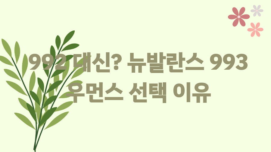 뉴발란스 993 우먼스? 사이즈 고민 끝! 완벽 가이드 - 992 대신? 뉴발란스 993 우먼스 선택 이유 뉴발란스 993 우먼스? 사이즈 고민 끝! 완벽 가이드 - 992 대신? 뉴발란스 993 우먼스 선택 이유