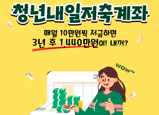 청년내일저축계좌 가입조건 및 기간 혜택 정보