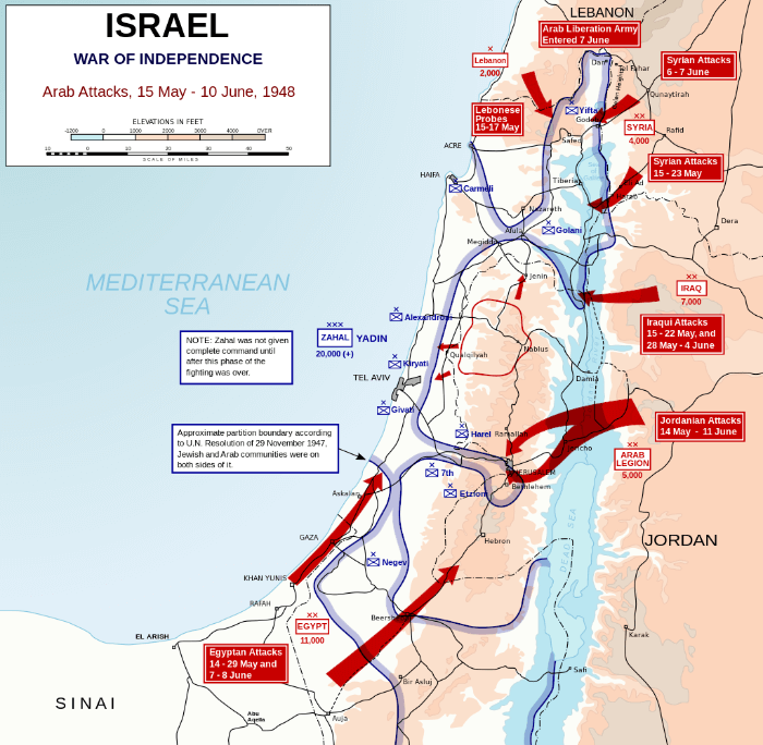 제1차 중동전쟁&#44; 이스라엘 건국전쟁