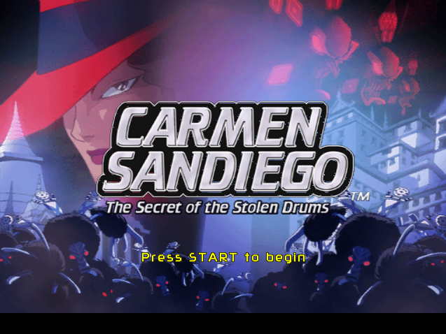  BAM! - 카르멘 산디에고 더 시크릿 오브 더 스톨른 드럼스 북미판 Carmen Sandiego The Secret of the Stolen Drums USA (게임큐브 - GC - iso 다운로드)