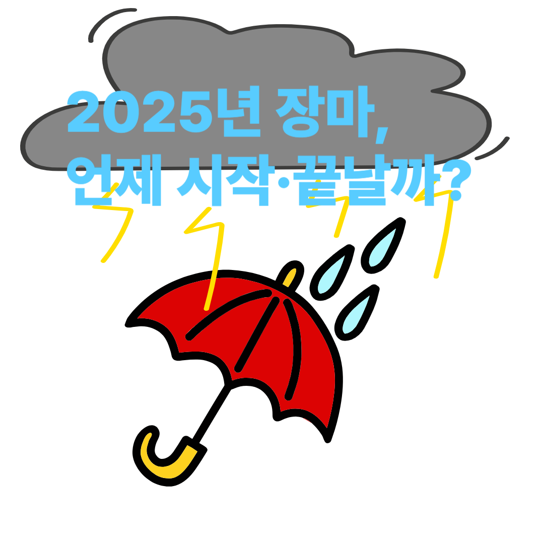 2025년 장마, 언제 시작·끝날까?