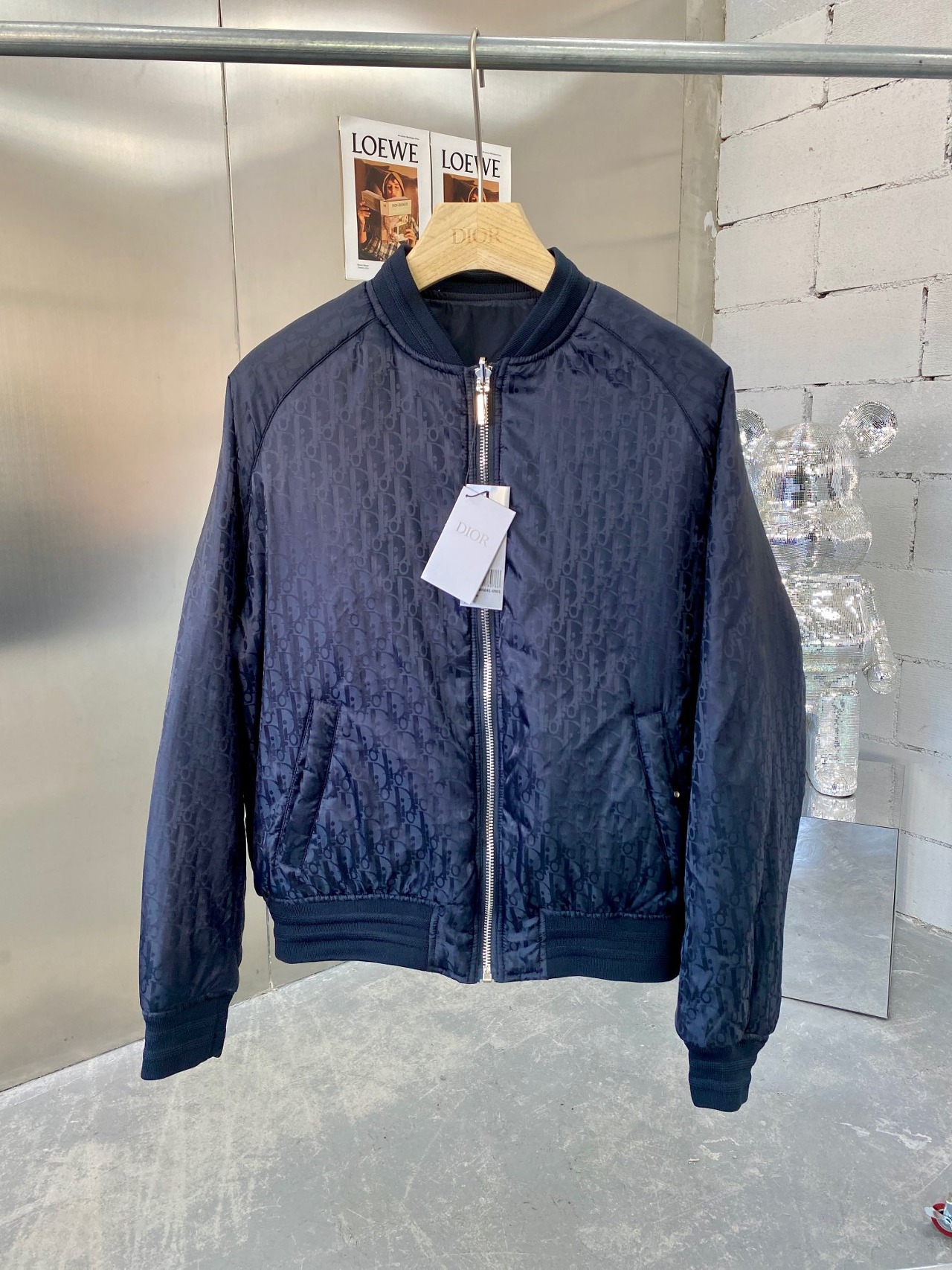  [DIOR] 디올 오블리크 리버서블 봄버 자켓 183C432A5043