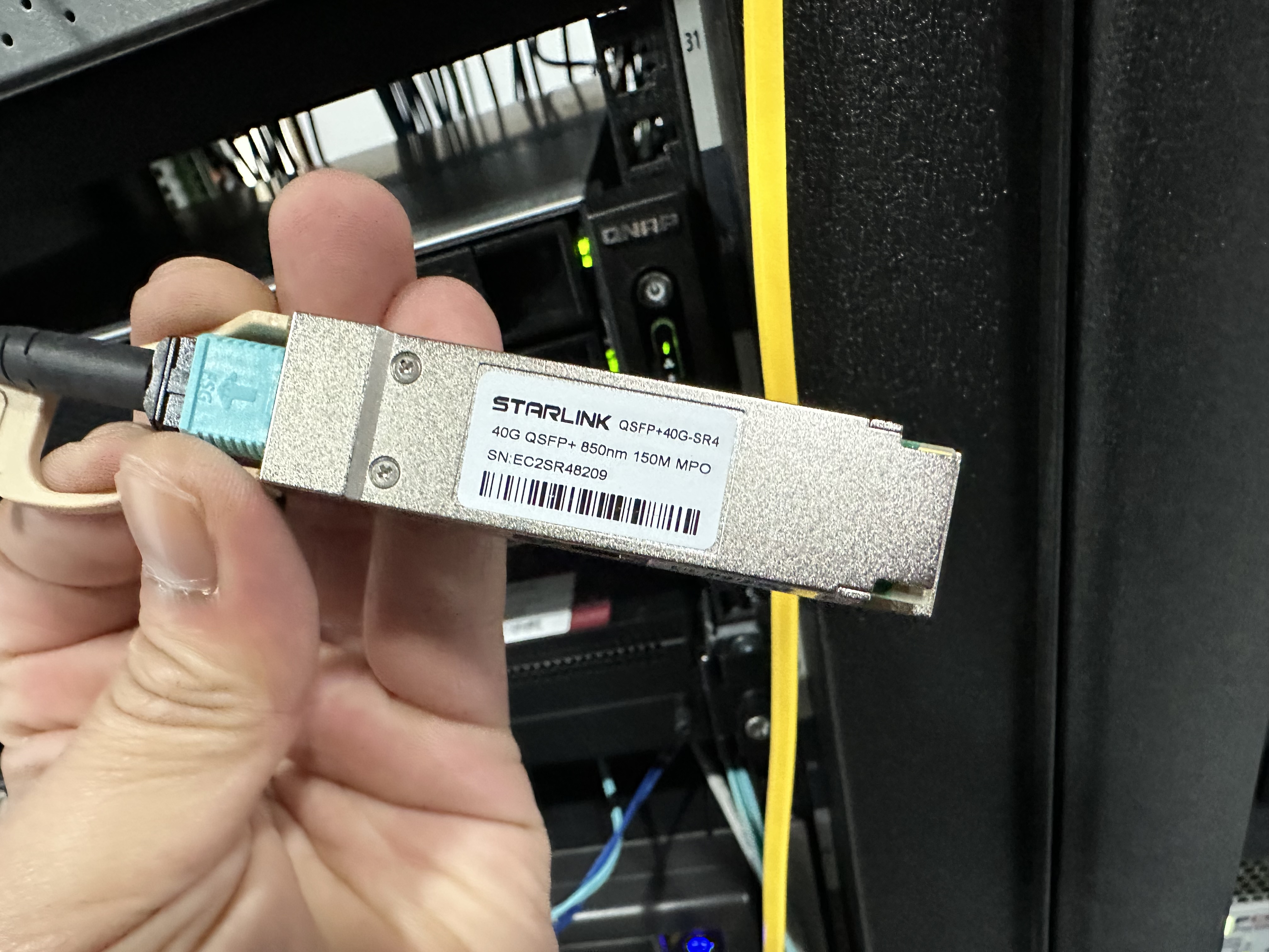 40G QSFP Gbic MPO 케이블 조합