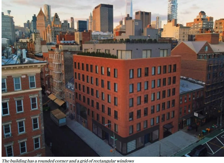 역사적인 뉴욕 연상시키는 돔 벽돌 건물 Morris Adjmi uses domed brick on facade to evoke historic New York