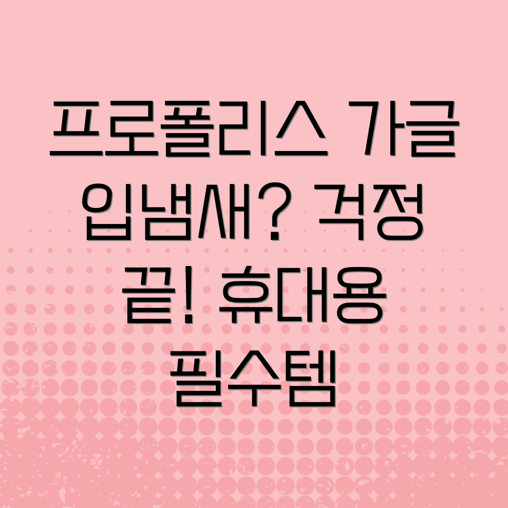 휴대용 프로폴리스 가글