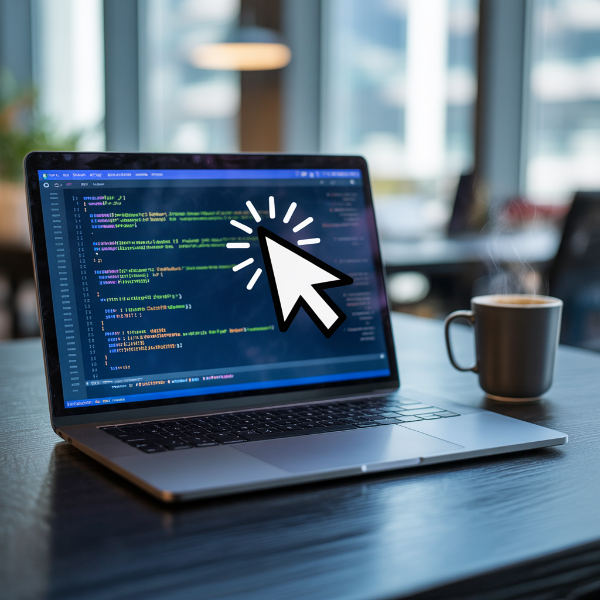 노트북사용시 마우스 커서가 멈추어 있는 이미지