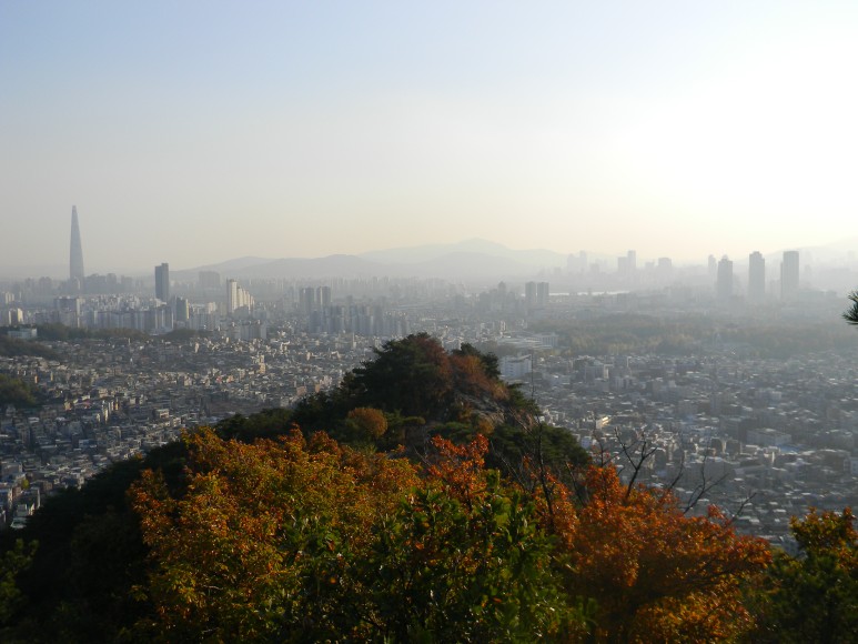 용마산1보루와 서울시내