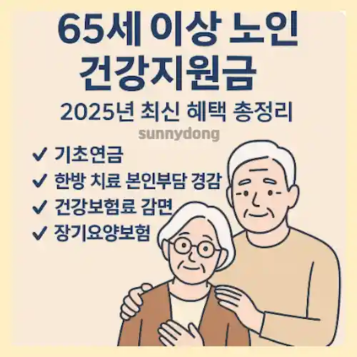 65세 이상 건강지원금 정리 이미지