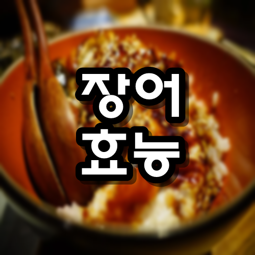  장어 효능 부작용