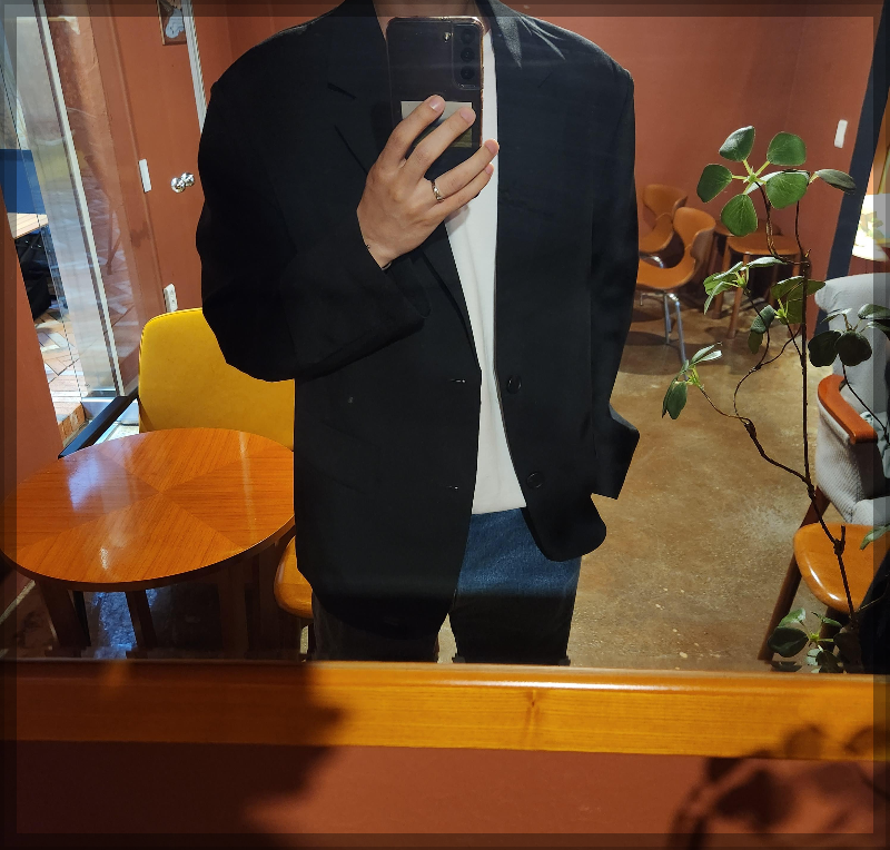 스파오 블레이저 블랙