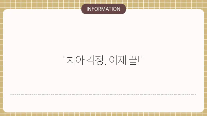 라이나생명 치아보험: 튼튼 스마일