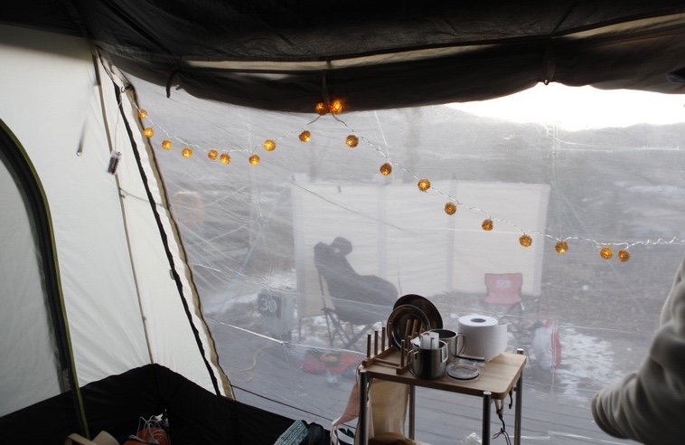 10도 혹한기 동계 캠핑, 사이트 정보 포천 캠핑플래닛 B30번, 난로 대여, 영하 30