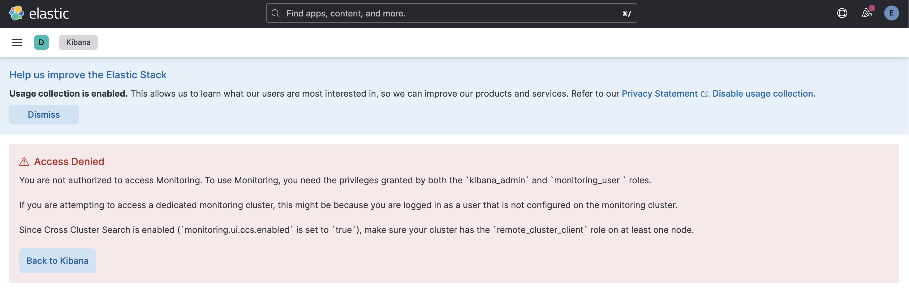 [Kibana] Elasticsearch를 master, data node로 변경한 이후 kibana stack