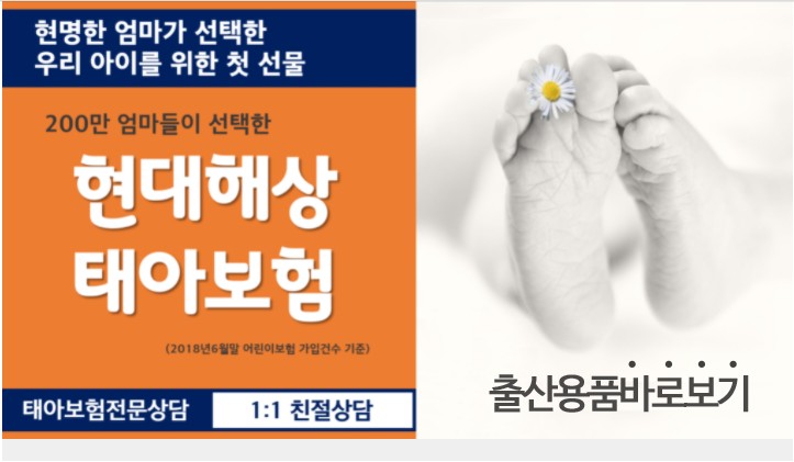  현대해상태아보험사은품 실속을 챙기자!!