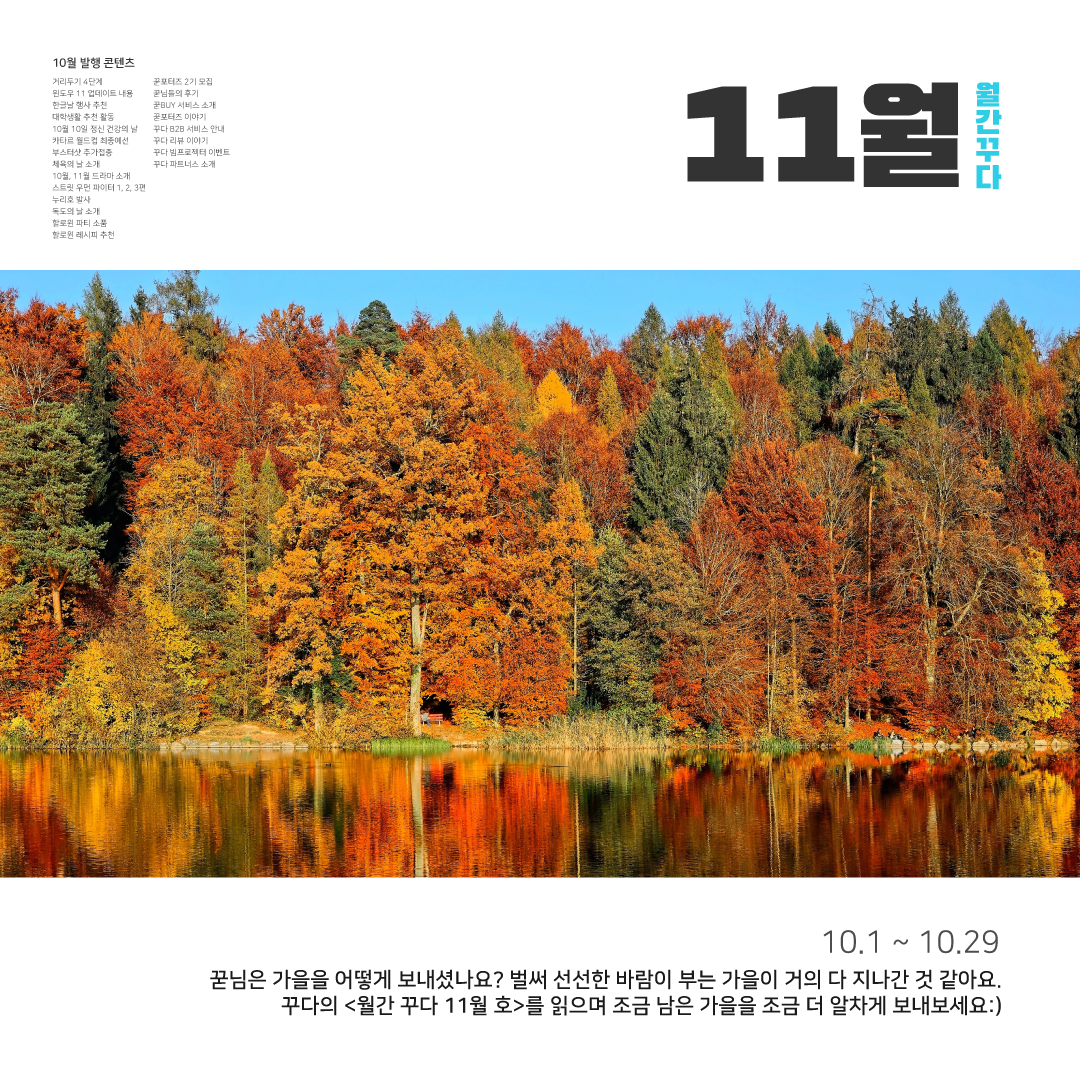  [월간 꾸다] 2021년 11월 호